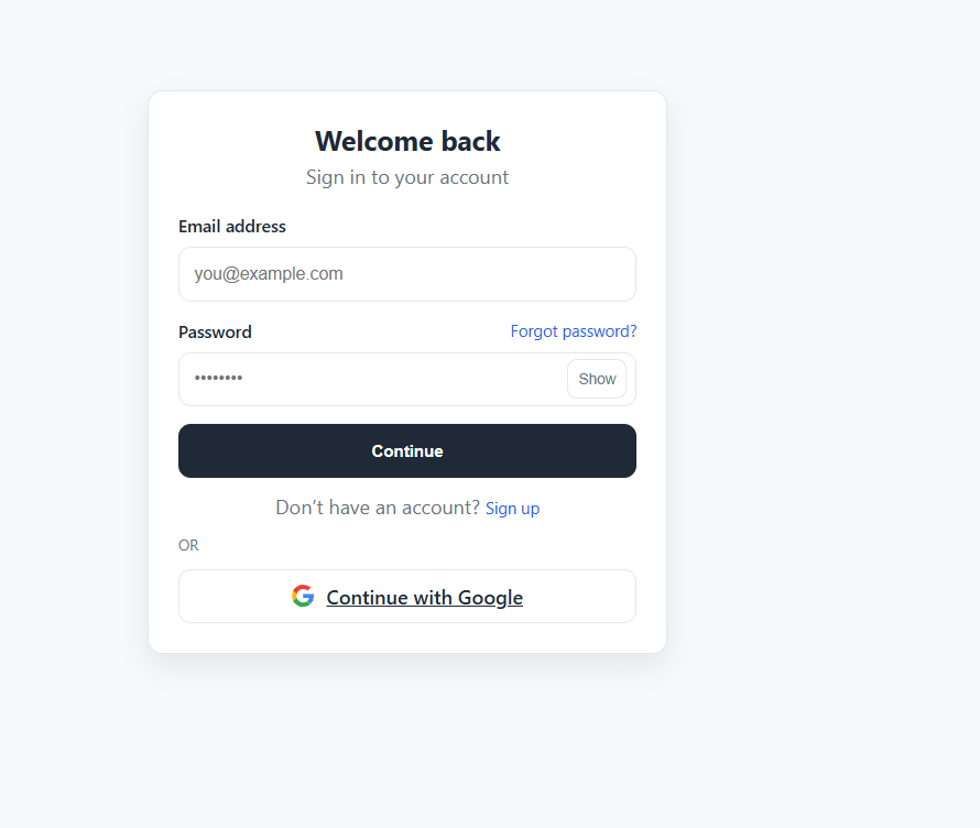 Django Login System project preview